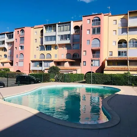 Appart T2 Cabine Climatise A 1 Min Mer + Piscine * Agde
